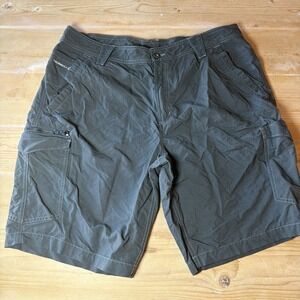 Merrell Men's Size 38 Gray Opti Wick UPF 50+ Cargo Hiking Gorpcore Shorts